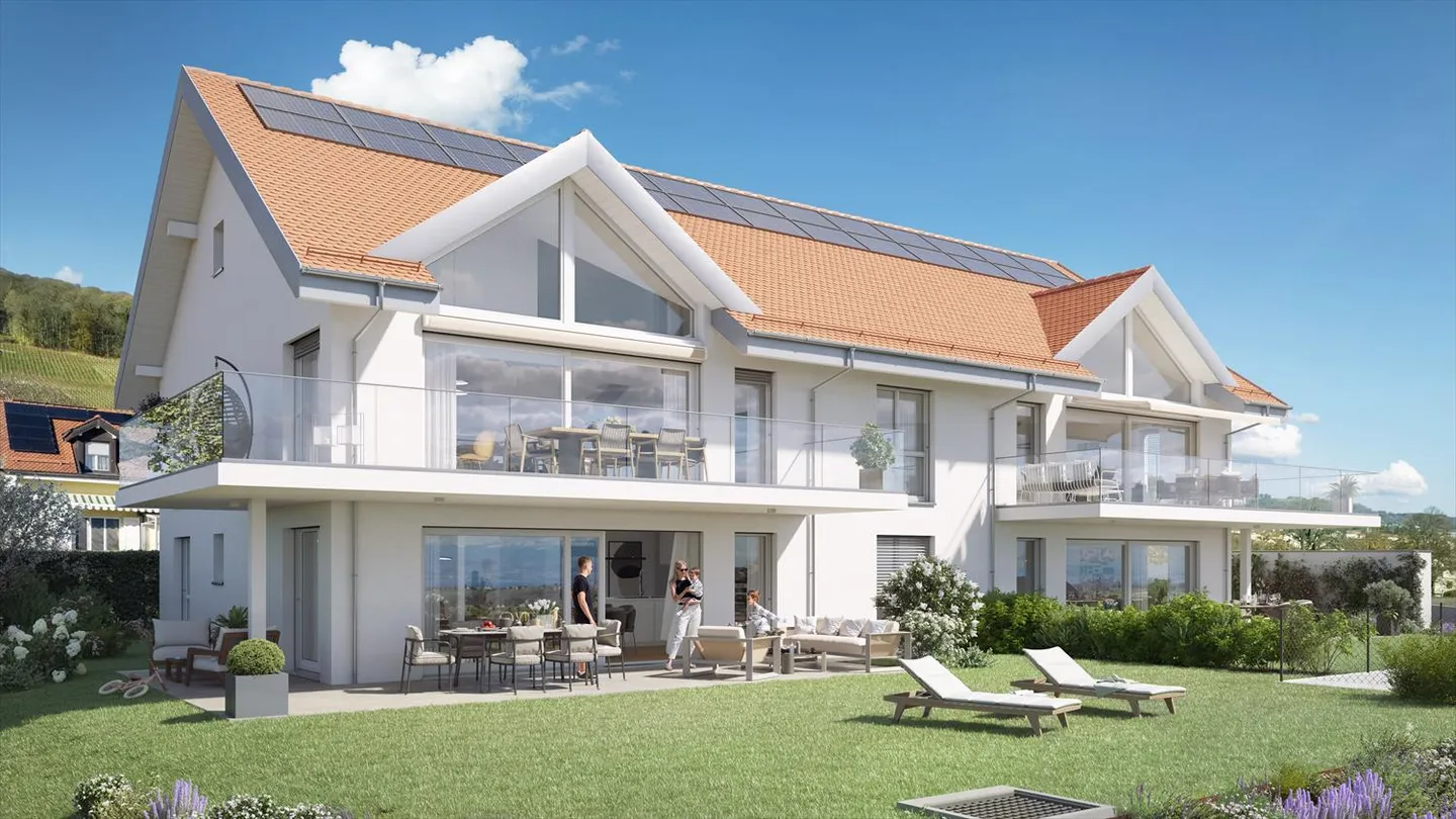 Magnifico appartamento di 4,5 stanze con vista panoramica a Luins - Foto 2 di 8