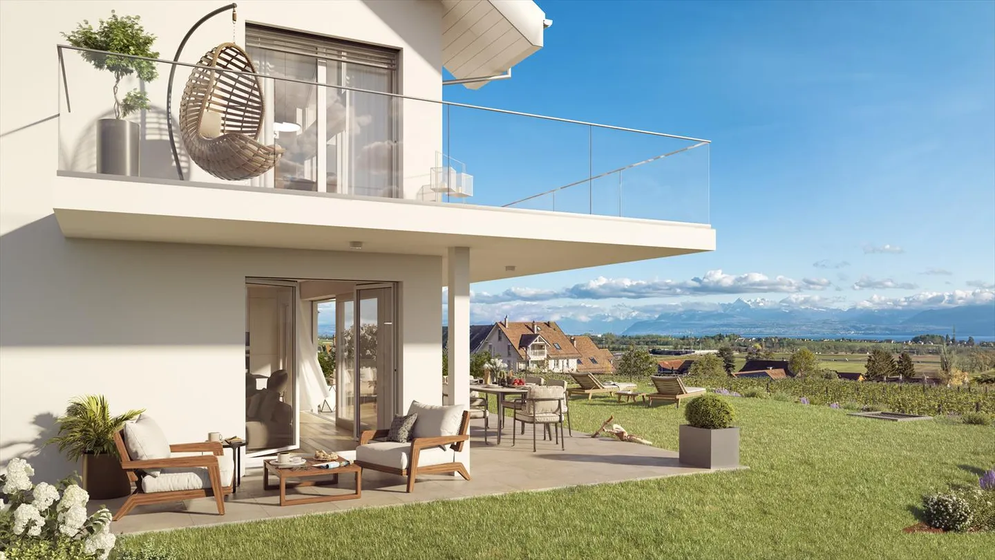 Magnifico appartamento di 4,5 stanze con vista panoramica a Luins - Foto 6 di 8