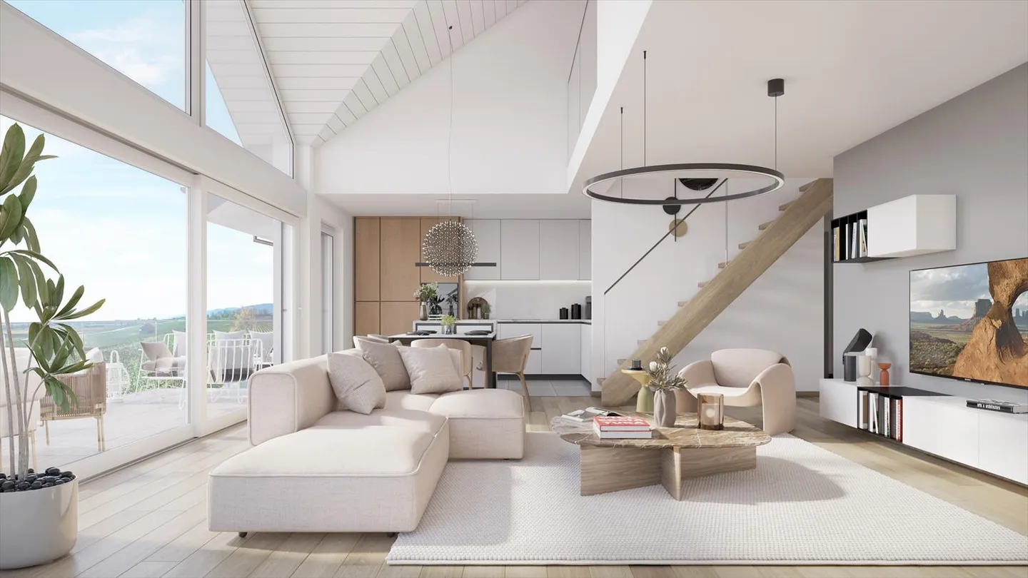 Magnifico appartamento di 4,5 stanze con vista panoramica a Luins - Foto 7 di 8