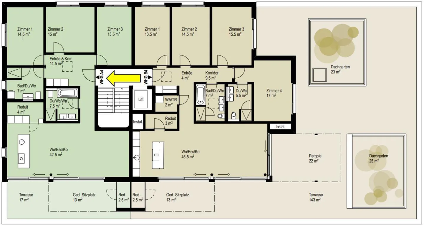 Stilvolles Penthouse mit Terrasse - Foto 8 von 8