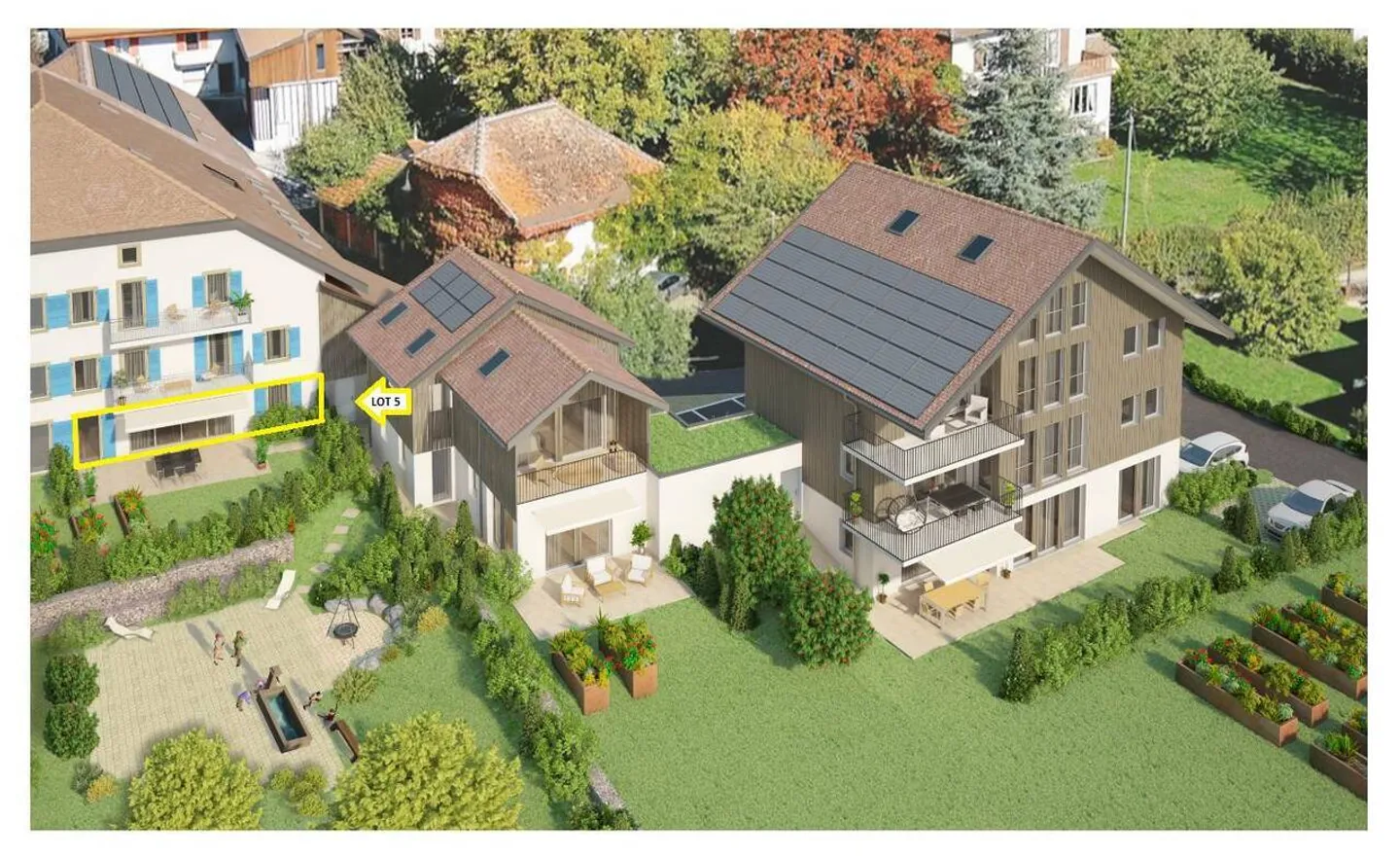 Vivere a Orges, con una vista mozzafiato: appartamento di 4,5 locali con terrazza e giardino - Foto 7 di 10