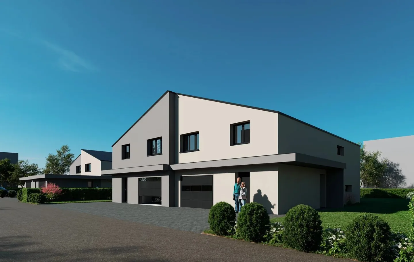 Zweifamilienhaus mit 5,5 Zimmern im modernen Stil - Foto 1 von 5