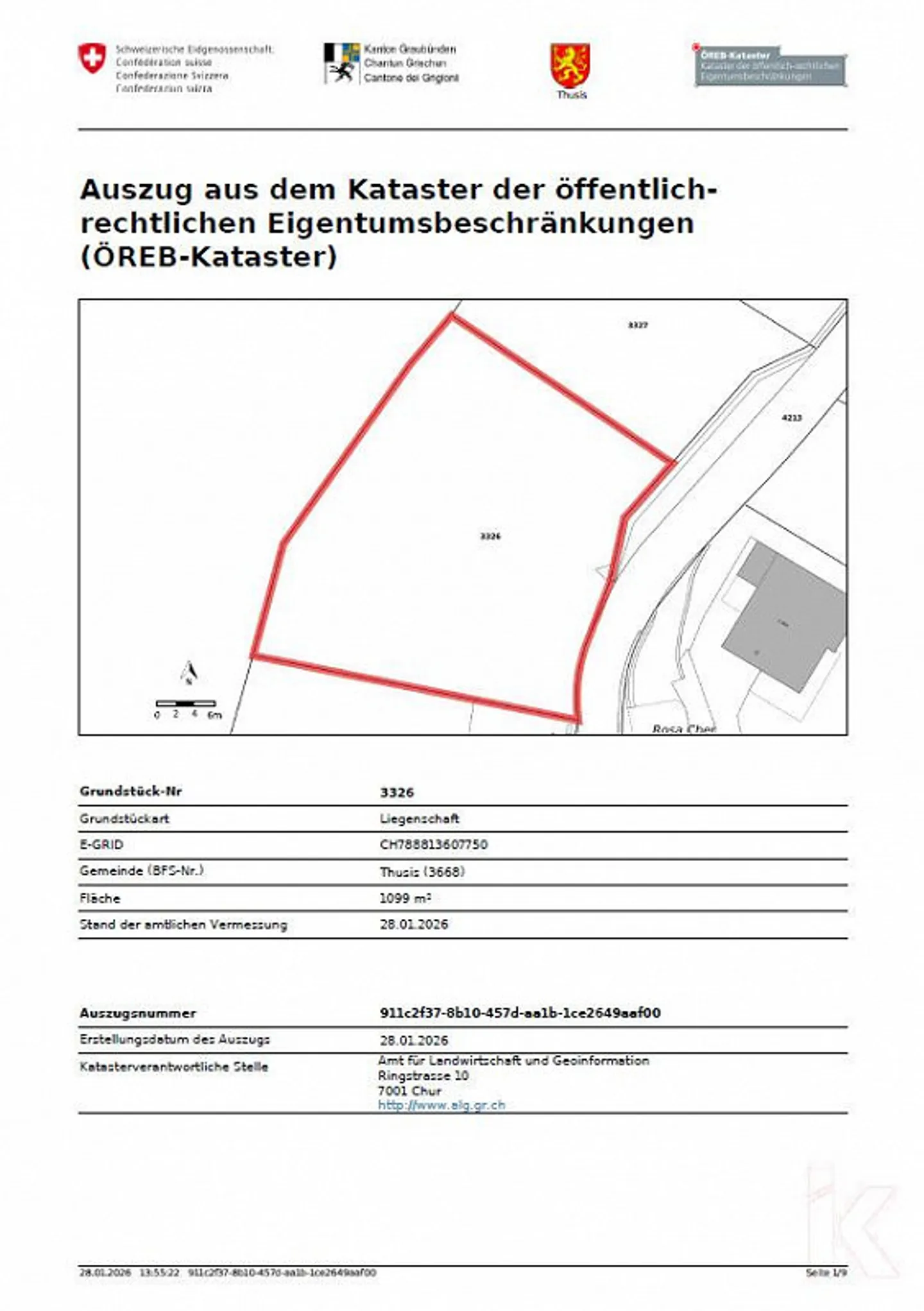 Terrain à bâtir Rosacher à Mutten - Commune de Thusis - Photo 13 sur 13