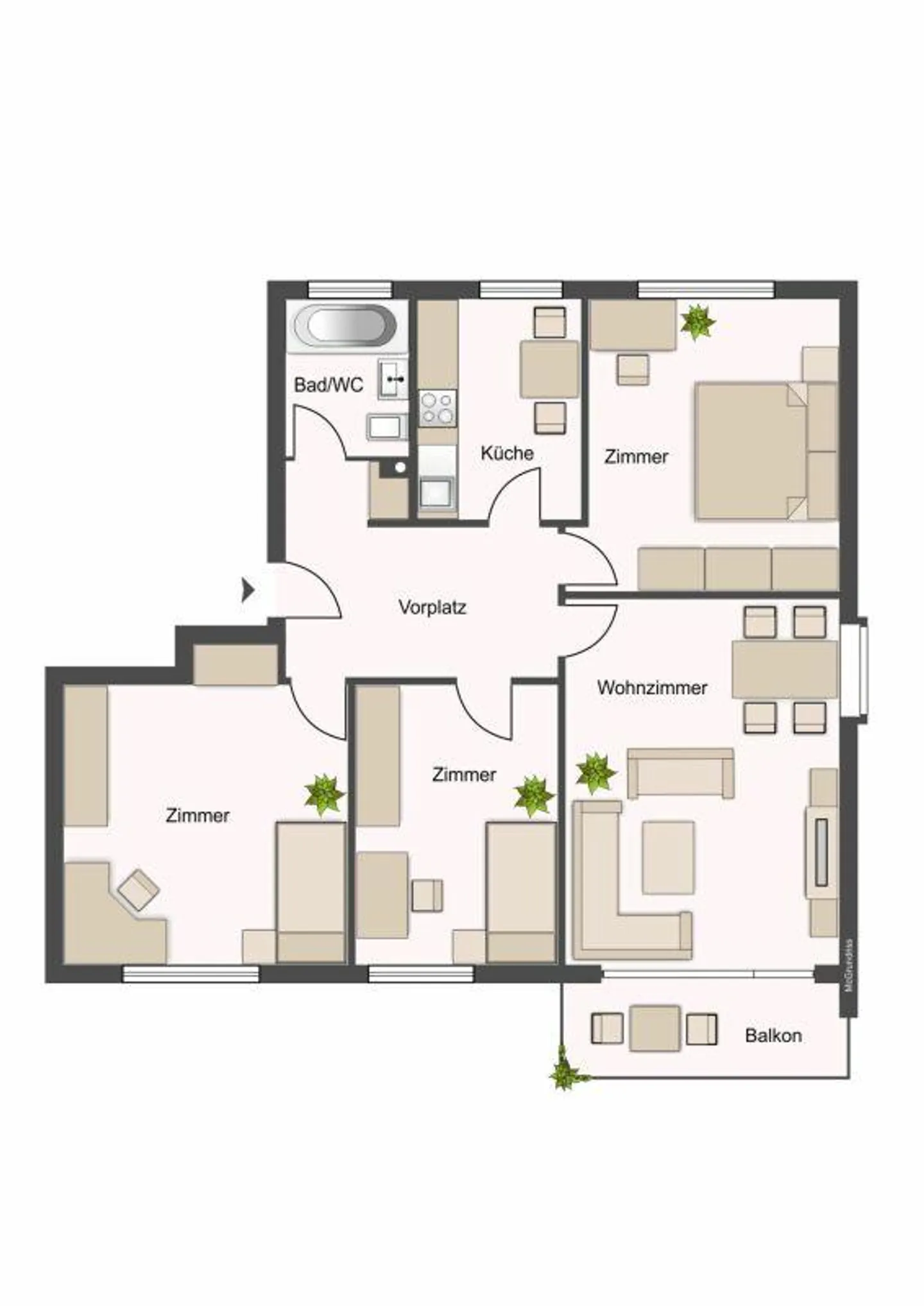 Appartement familial à Wil vous attend ! - Photo 8 sur 8