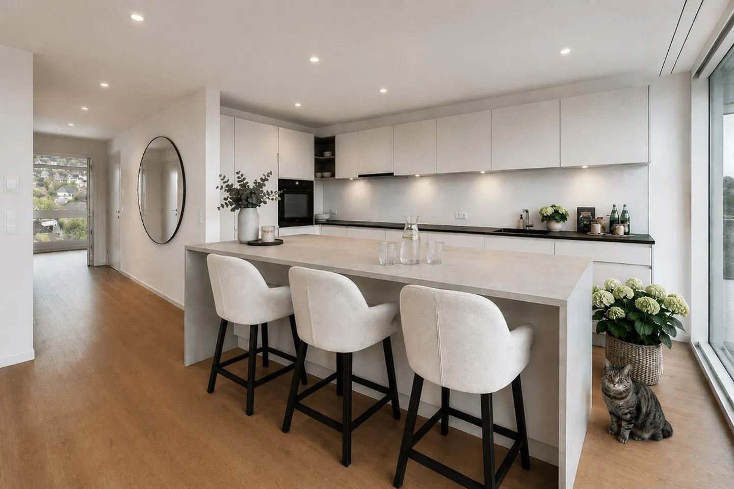 Arriver et respirer : Appartement moderne de 4,5 pièces avec vue dégagée... - Photo 20 sur 26