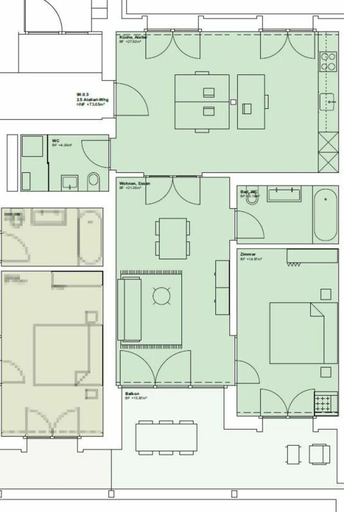 Appartamento atelier nel quartiere suburbano di Schweighof - Foto 8 di 8