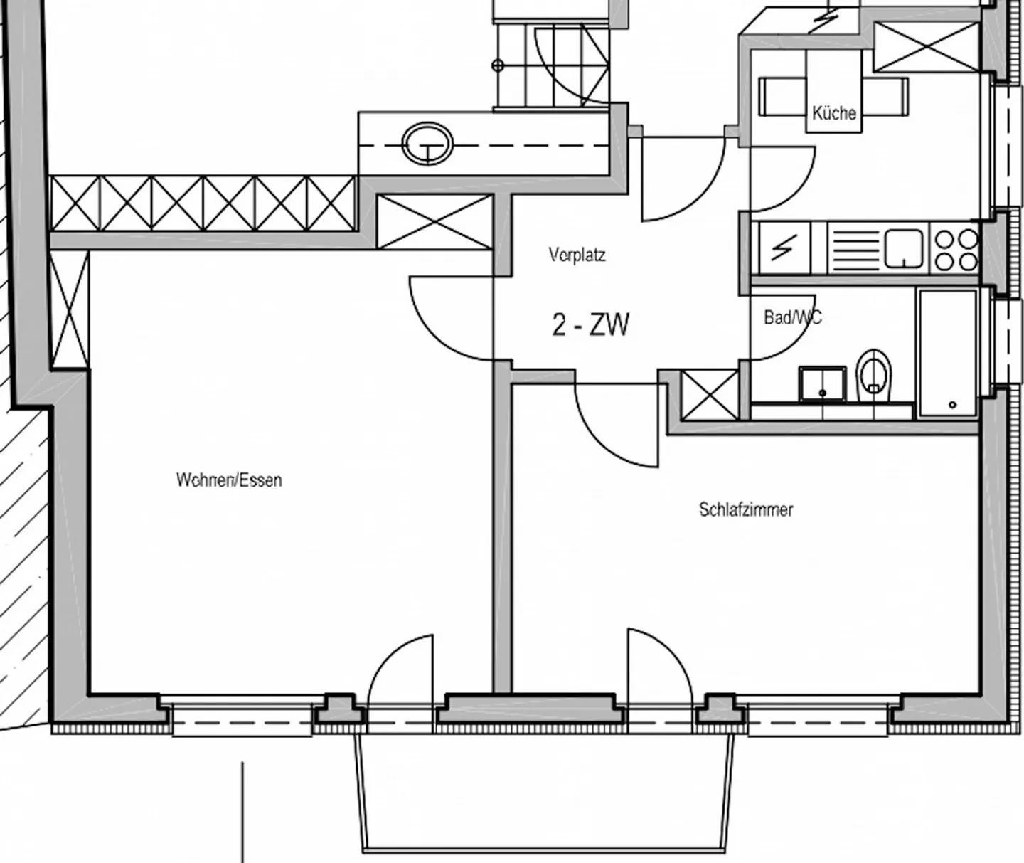 Modern 2.5-room apartment in a central location - Photo 9 of 9
