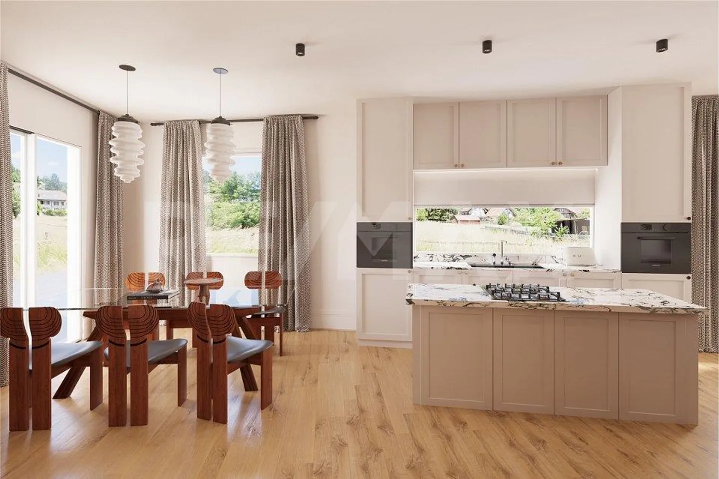 Progetto di nuova costruzione di casa a schiera con permesso di costruzione, a partire da 135 m² di superficie abitabile, inclusi due garage, 3 piani e seminterrato - Foto 4 di 11