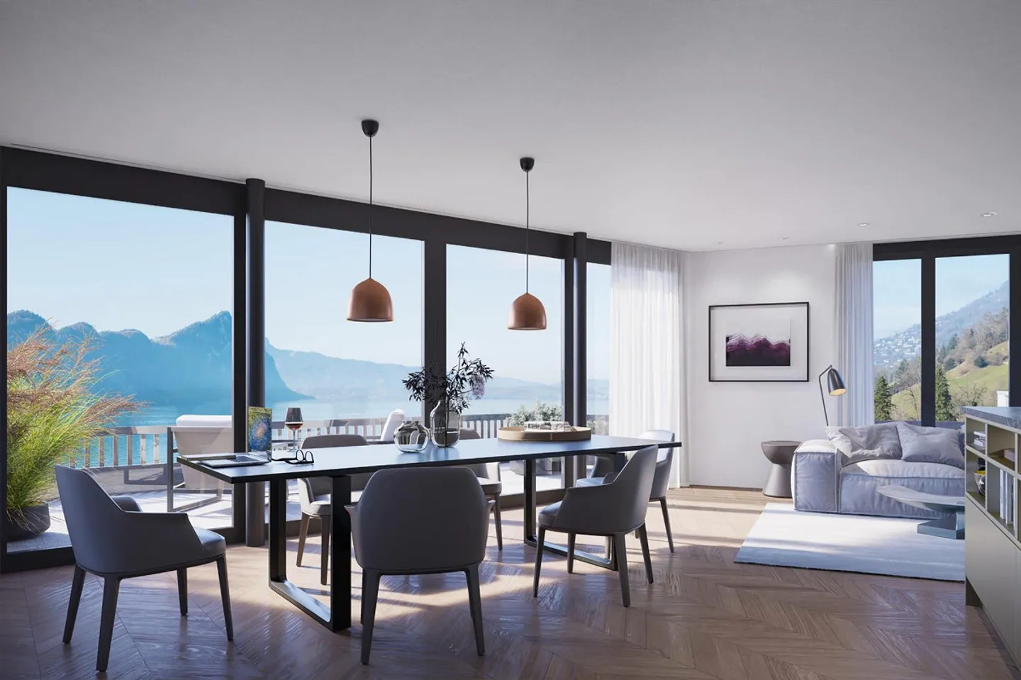 Penthouse mit Seesicht in Vitznau - Foto 1 von 4