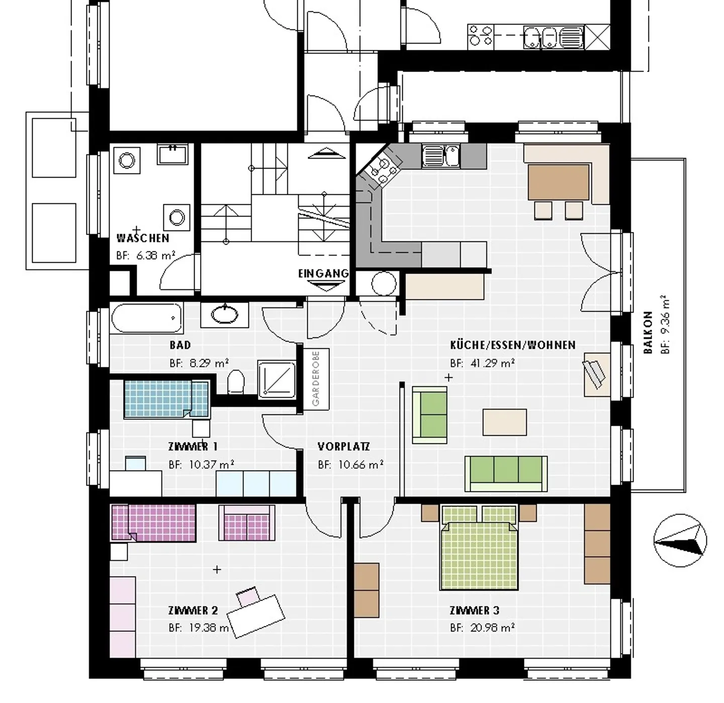 Geräumige 4.5 Zimmer Wohnung - Foto 12 von 12