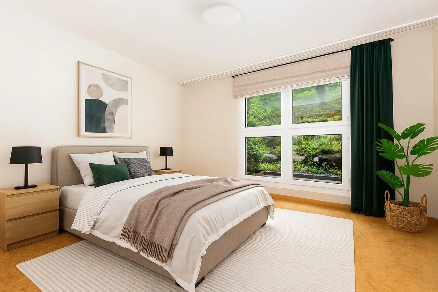 Well-kept 4.5-room apartment with balcony/seating area and Gubel view - Photo 3 of 5