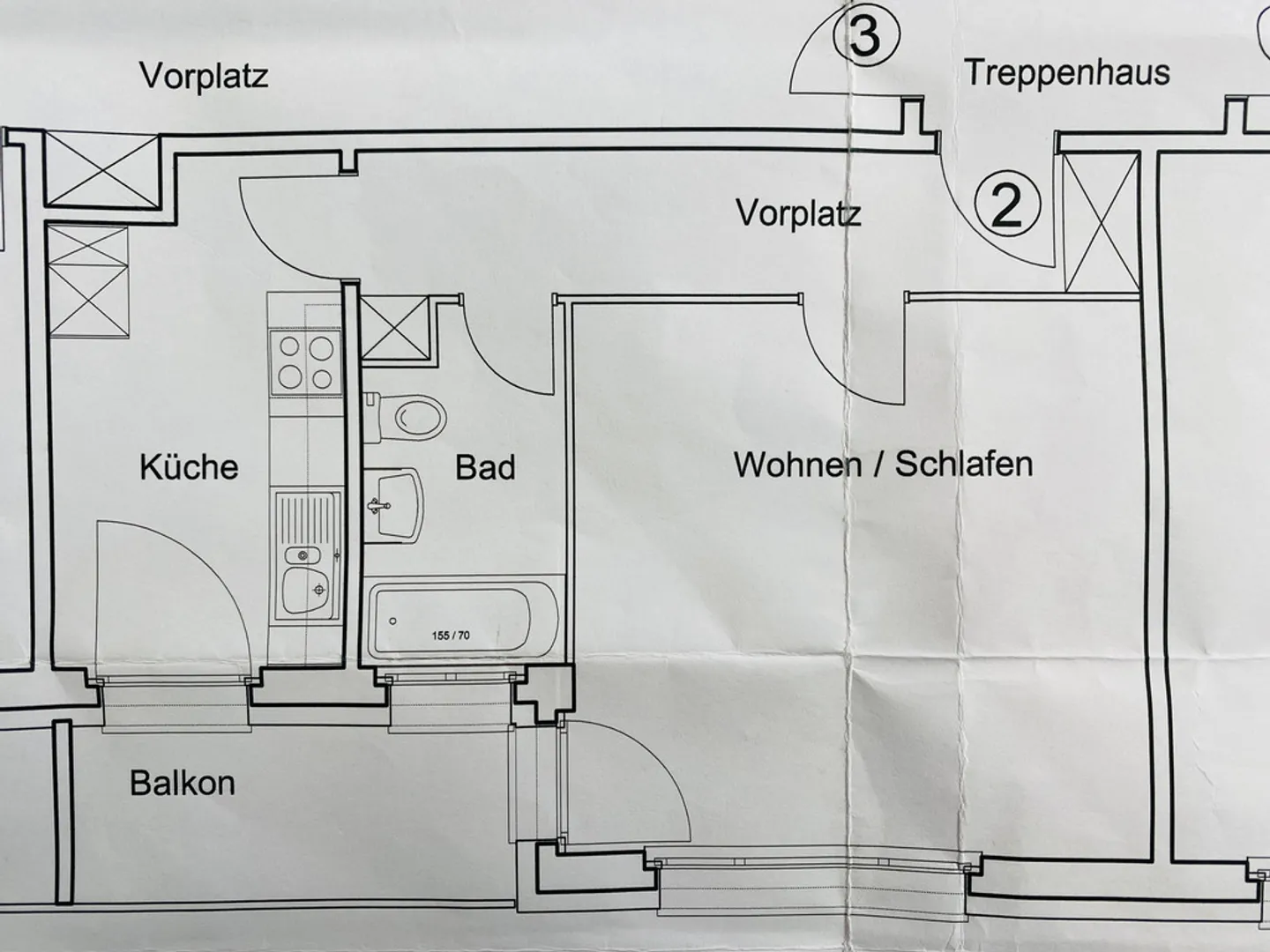 Helle 1-Zimmer-Wohnung in Oftringen - Foto 6 von 6
