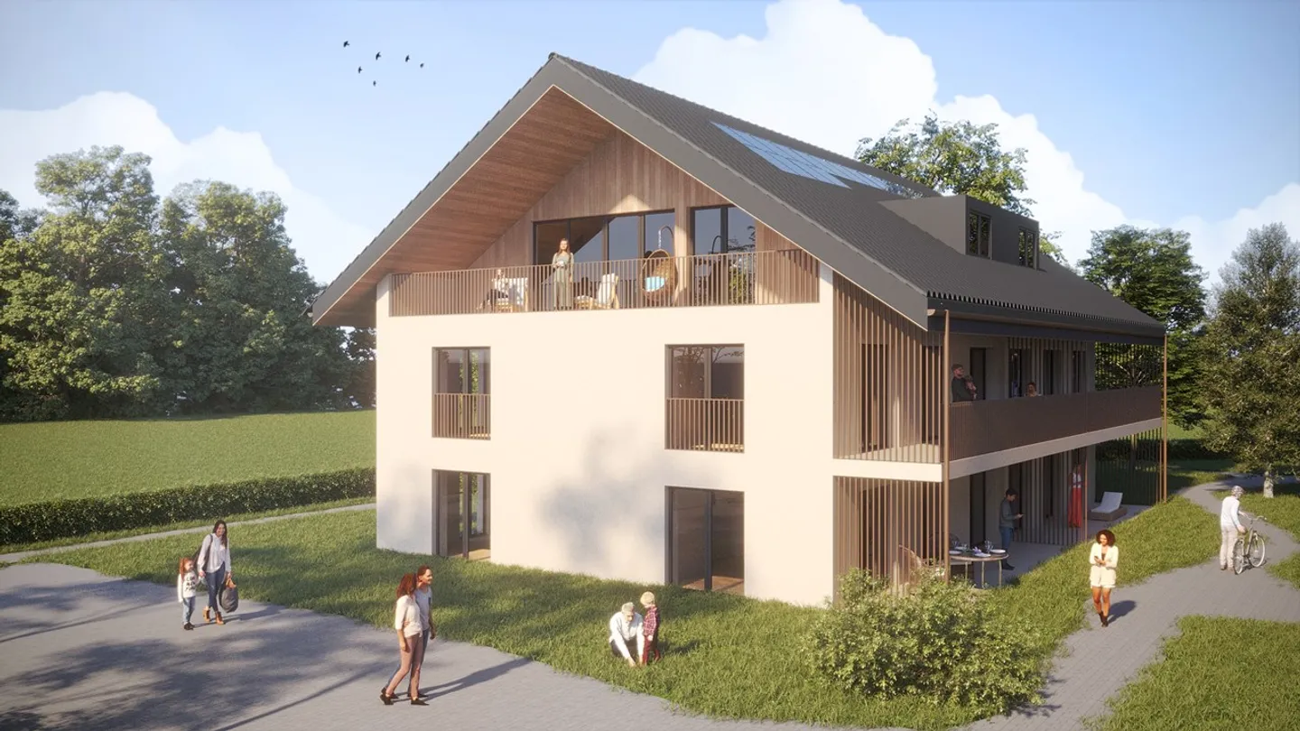 «La Bergerie - Lot 10 - 4.5 Zimmerwohnung mit Balkon» - Foto 7 di 13