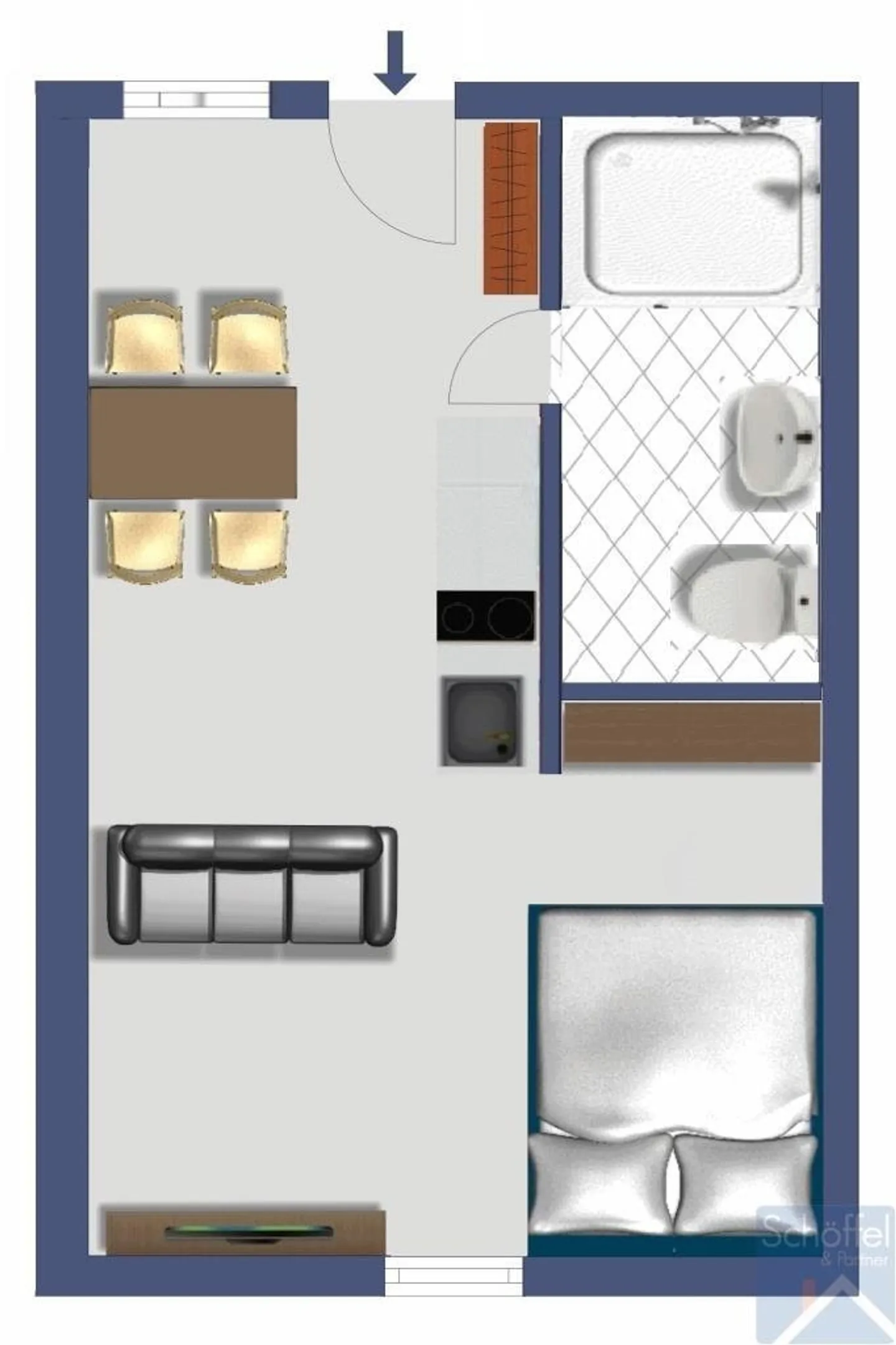 Tiny House Apartment appena ristrutturato e arredato (termine limitato) - Foto 10 di 10