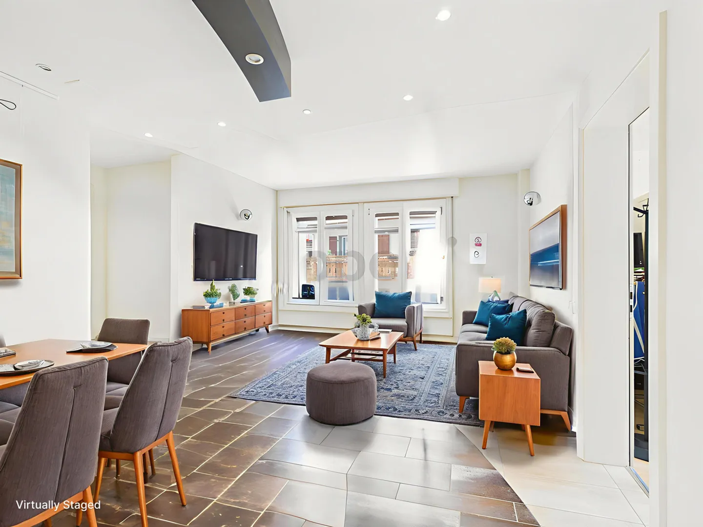 4,5-Zimmer-Wohnung im Herzen von Crans VS - Charme, Raum und Renovierungspotenzial - Foto 1 von 9