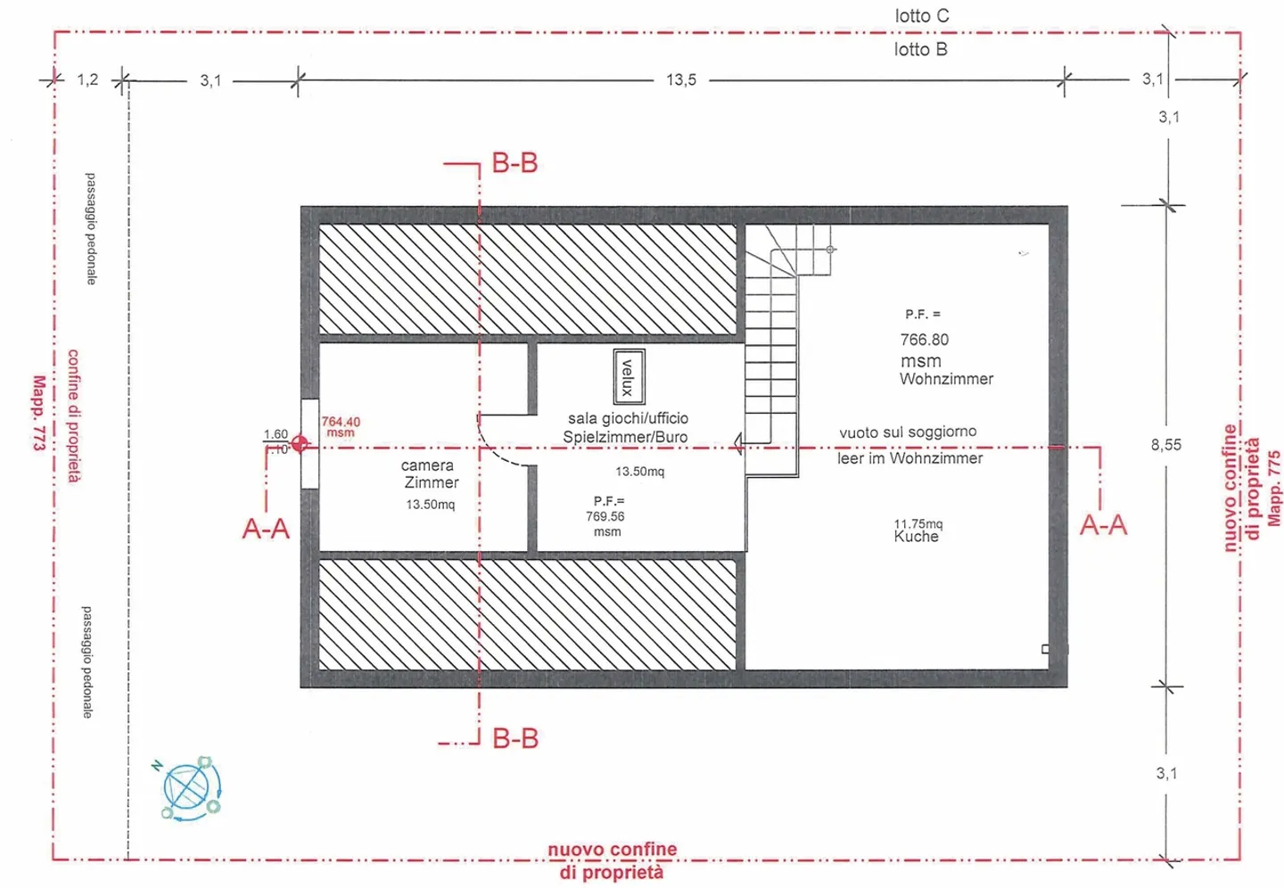 NEUBAU IN FAIDO  EINFAMILIENHAUS MIT 4,5 ZIMMERN, GARTEN UND MOUNTAIN VIEW - Foto 4 von 11