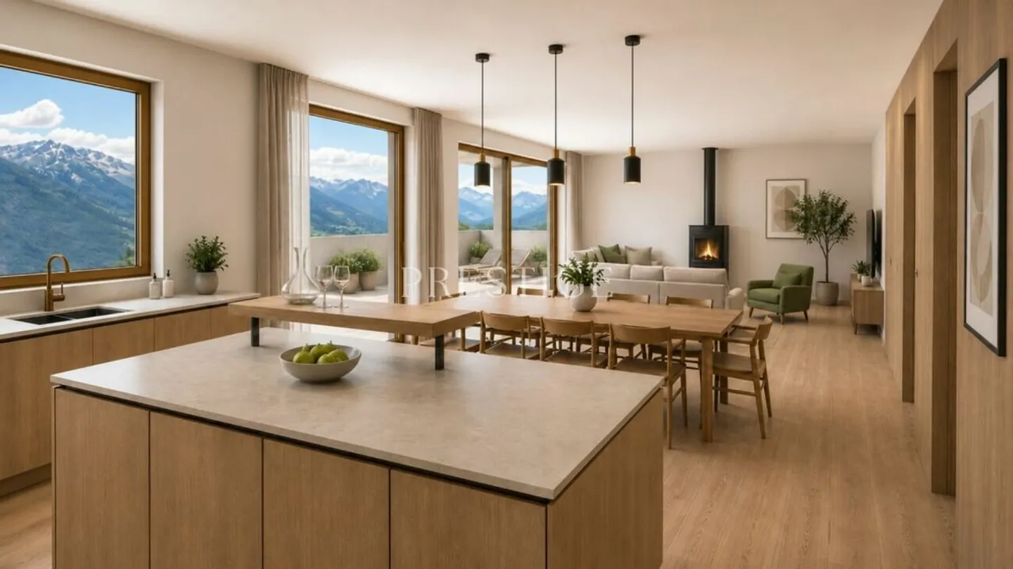 Attika-Neubau mit 5,5 Zimmern in Bramois – letztes Stockwerk & große Terrasse - Foto 2 von 8