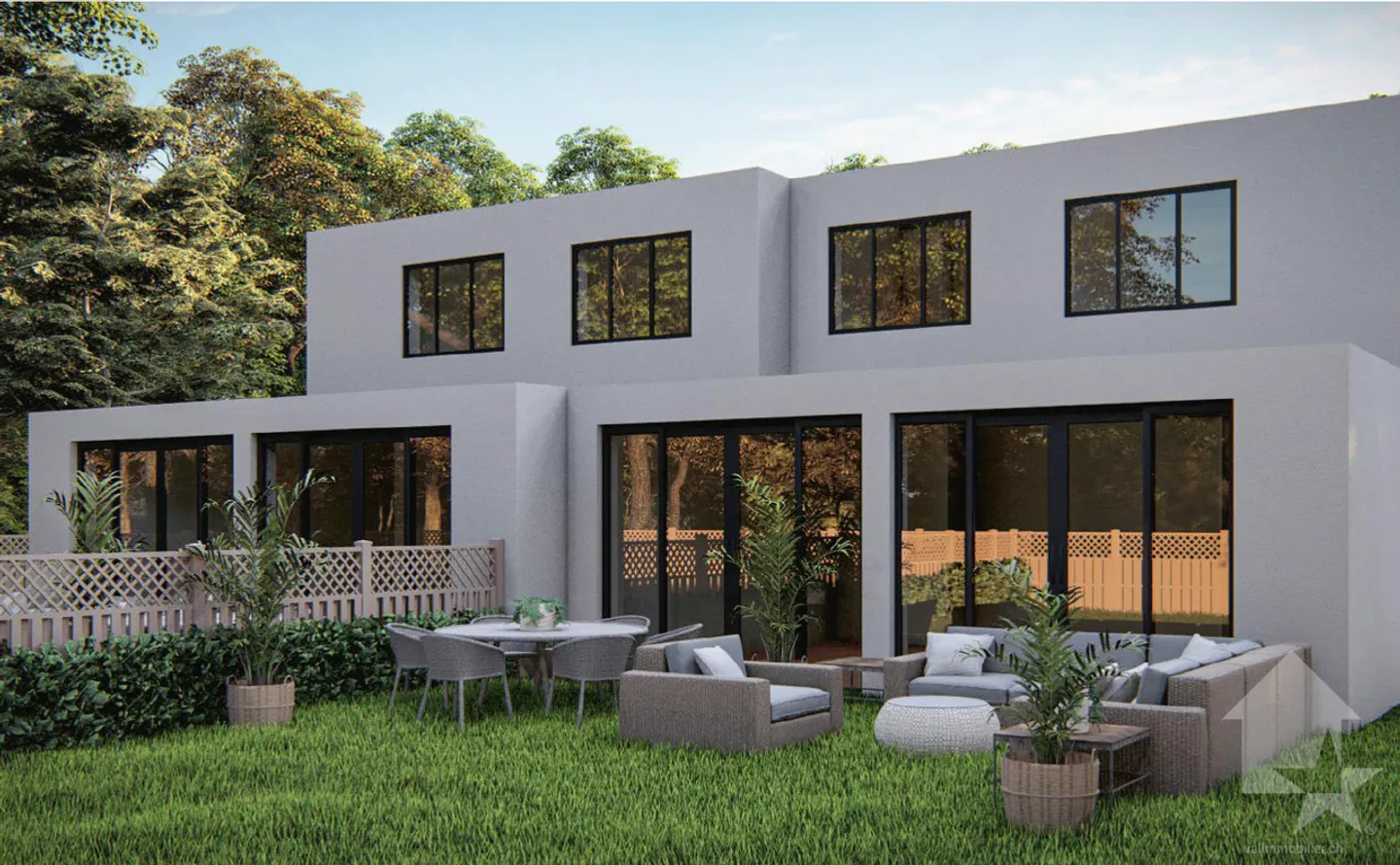 Moderne Doppelhaushälfte mit 4,5 Zimmern in ruhiger Lage - Foto 1 von 11