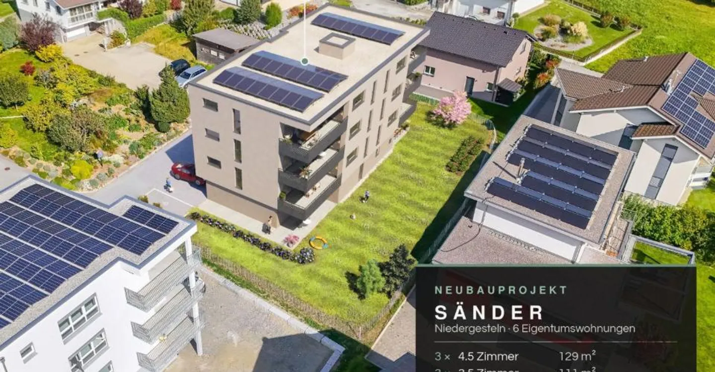 Nuovo progetto di costruzione Sänder - Appartamenti di proprietà di 3.5 e 4.5 stanze a Niedergesteln - Foto 1 di 5