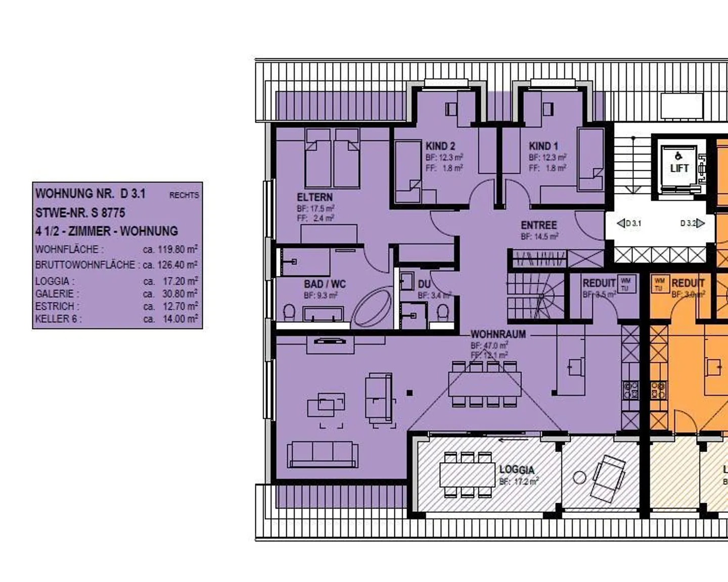 Appartamento Galeria Esclusivo di 4.5 Stanze con Grande Loggia e Finiture di Alta Qualità - Foto 15 di 16