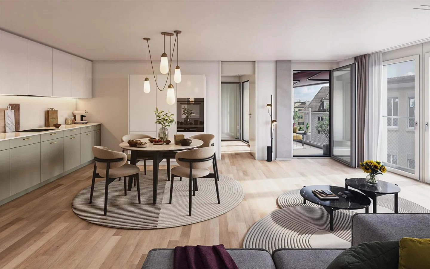 Traumhafte 4.5 Zimmer_Maisonett-Dachwohnung in Oerlikon mit eigener Dachterrasse - Foto 2 von 5