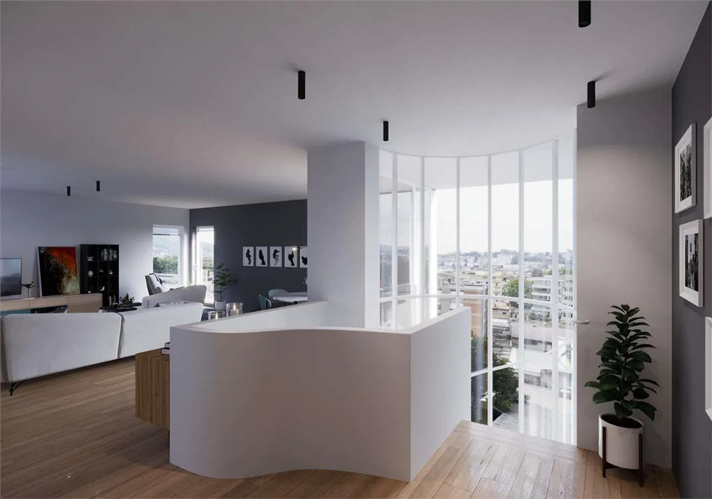 Duplex exclusif de 4.5 pièces au cœur de Cassarate - Photo 1 sur 12