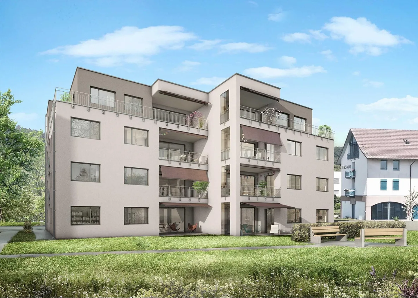 Modernes Mehrfamilienhaus in Rafz - Foto 3 von 9