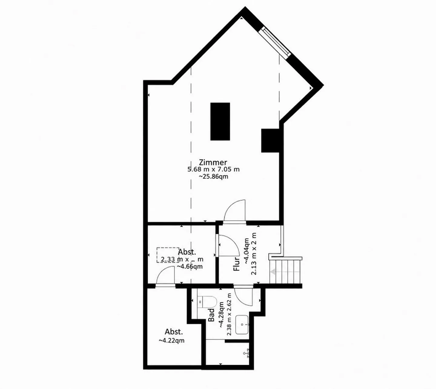 Light-flooded 4.5-room attic maisonette with underground parking space, S - Photo 16 of 17