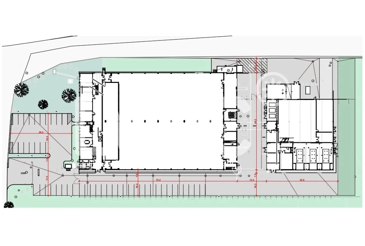 Capannone industriale, uffici di 4200 m2 divisibili in affitto ad Avenches - Foto 13 di 14