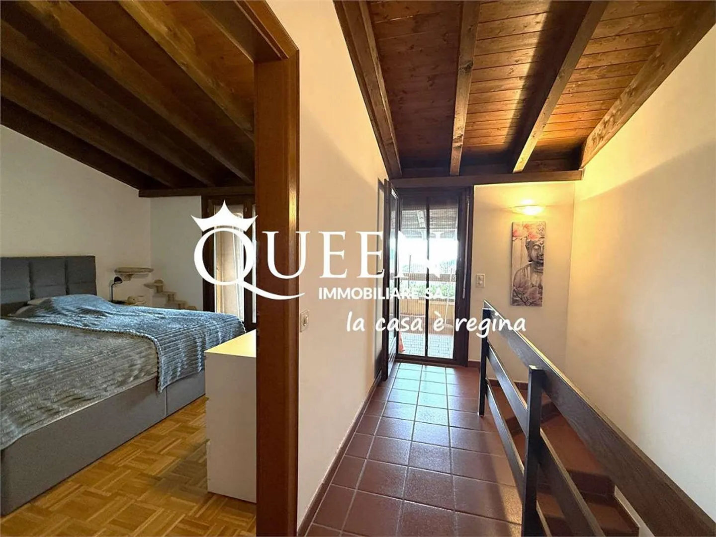 Cademario : duplex 3.5 pièces avec vue dégagée dans une résidence avec piscine - Photo 8 sur 13