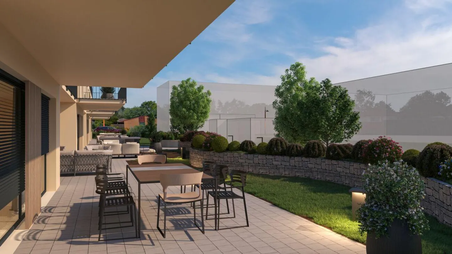 Appartement de jardin moderne de 5,5 pièces avec chambre principale, salle de bain attenante, ... - Photo 4 sur 29