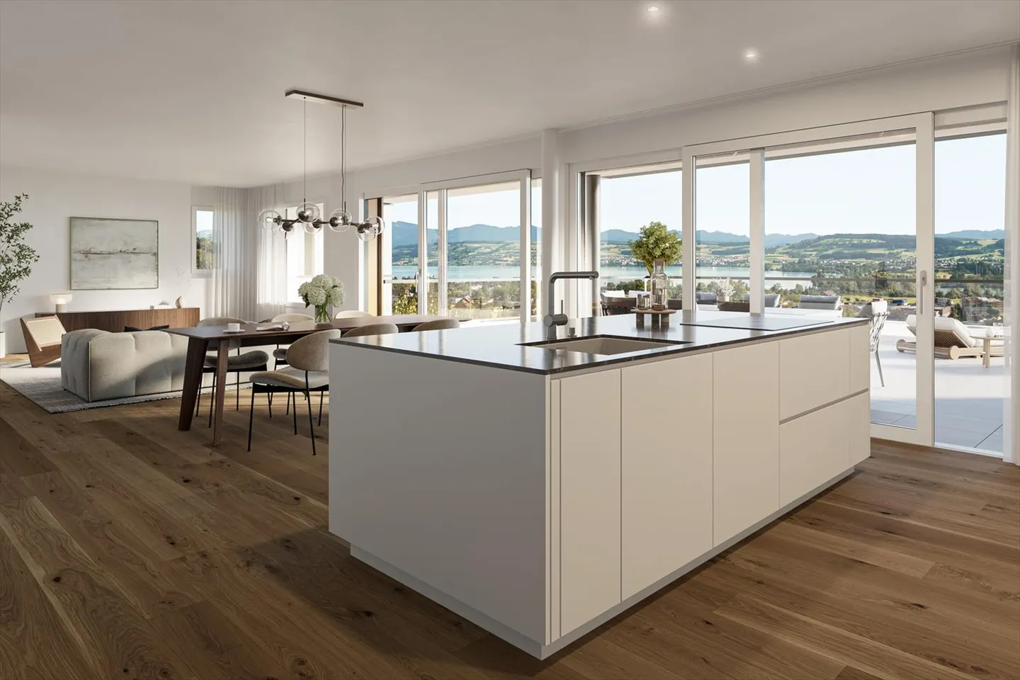 Exclusive penthouse with panoramic views over Lake Sempach - Photo 1 of 7