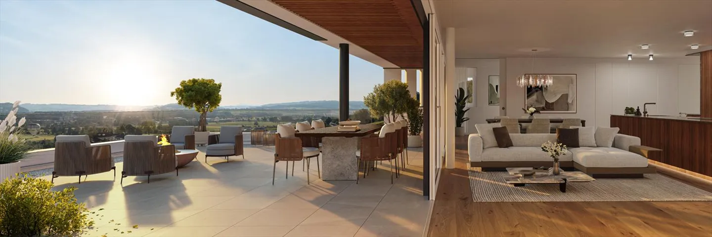 Exclusive penthouse with panoramic views over Lake Sempach - Photo 2 of 7