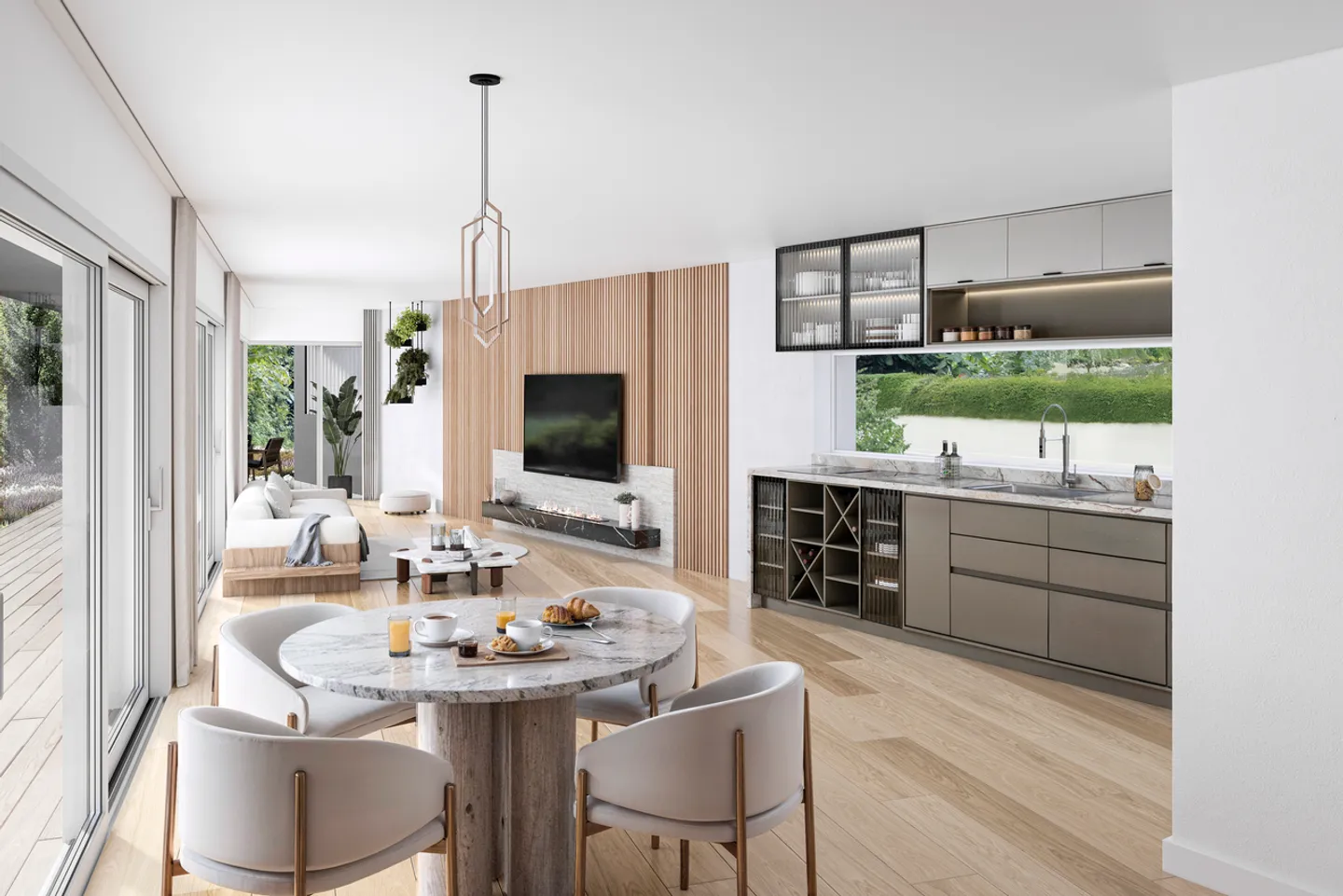 Zeitgenössische Wohnung mit Terrasse - Foto 2 von 4