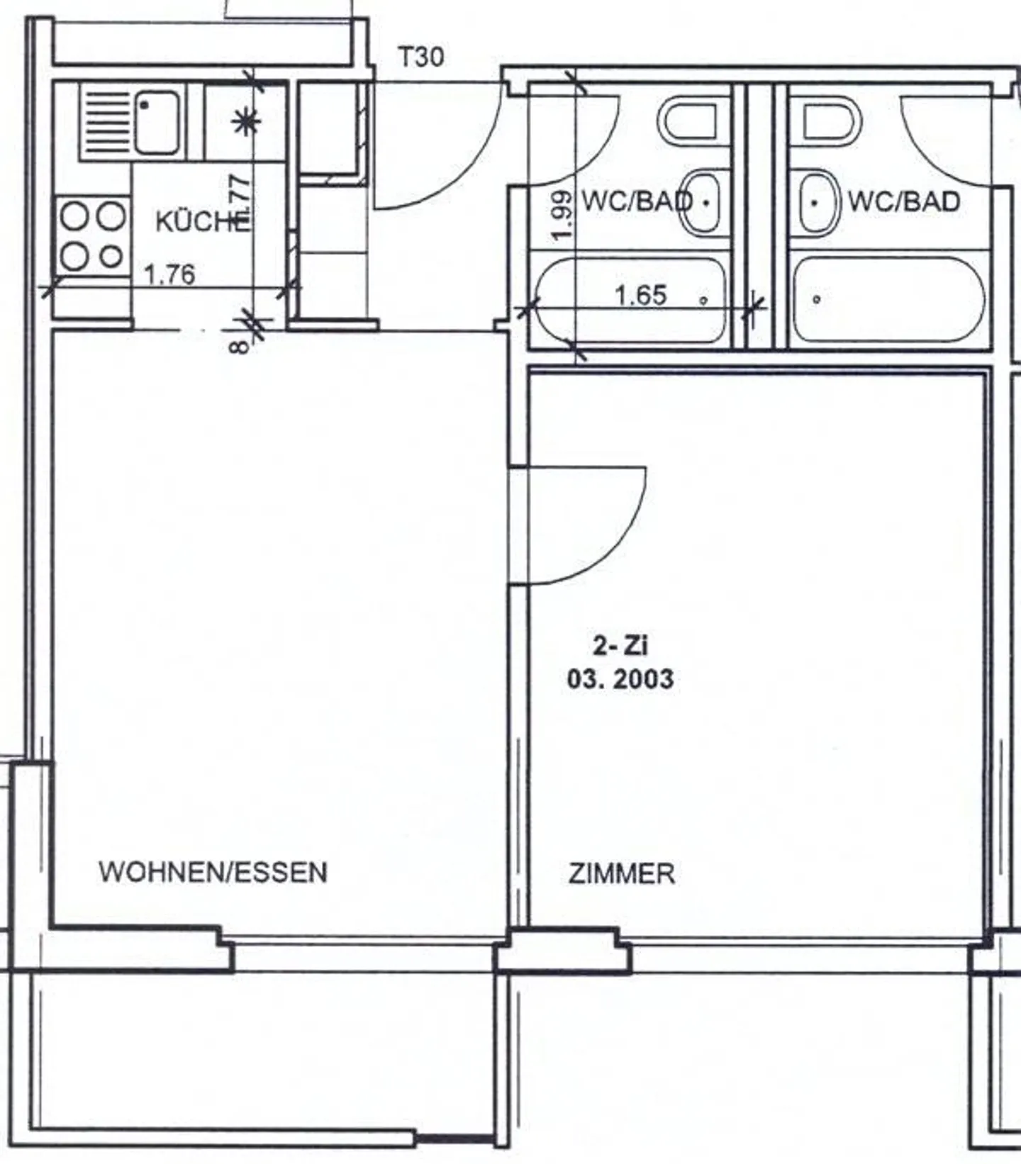 Kleinwohnung mit sehr guter Verkehrsanbindung - Foto 7 von 7