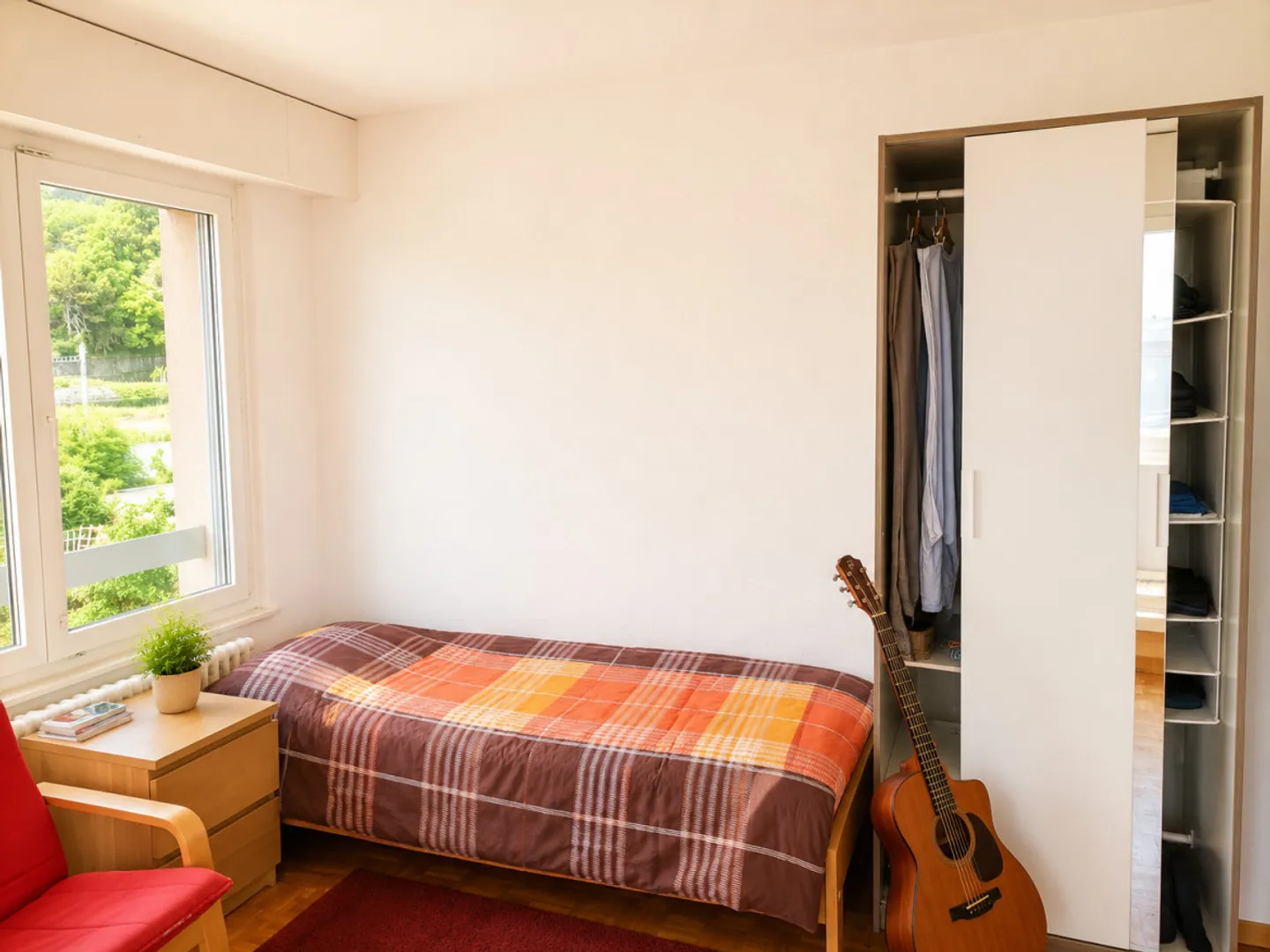 Studio situato al 6° piano di un edificio in Rue de Vaudrès 7 a Clarens. - Foto 3 di 5
