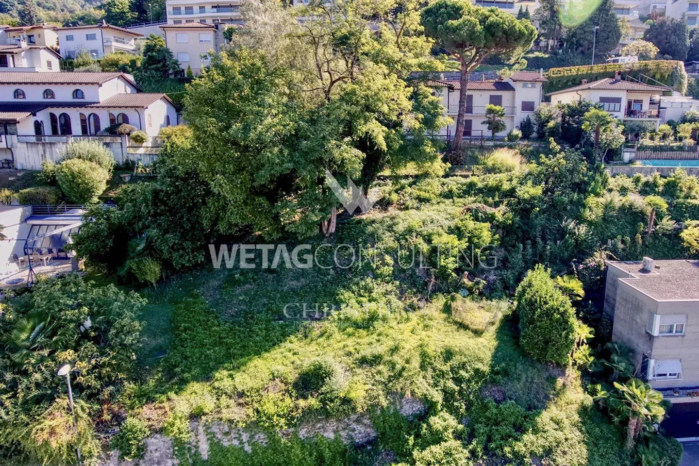 For sale in Lugano-Viganello plot with approved building permit - Photo 1 of 6