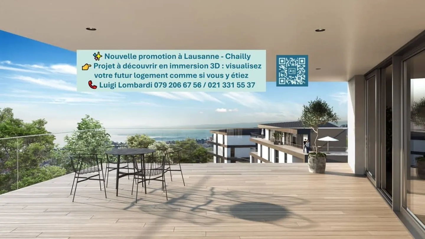 Magnifique 4.5 pièces NEUF en duplex avec terrasse et vue Lac Léman - Découvrez- - Photo 1 sur 8