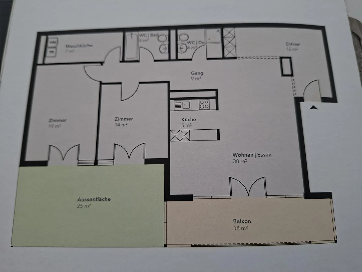 3.5 Room Garden Apartment Büttenenhalde 44 - Photo 10 of 10