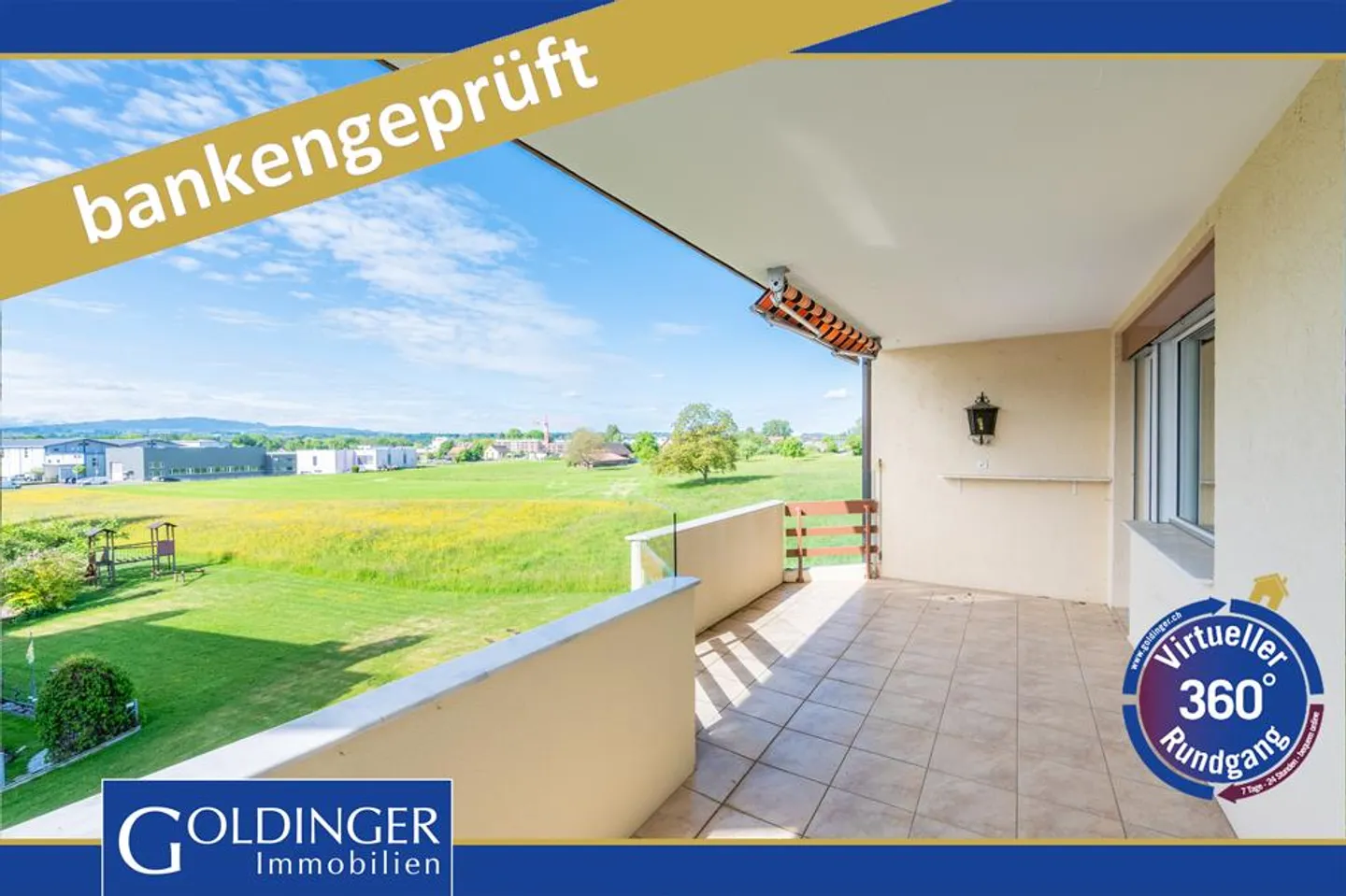 Grosszügige Wohnung mit Weitsicht - Foto 1 von 7