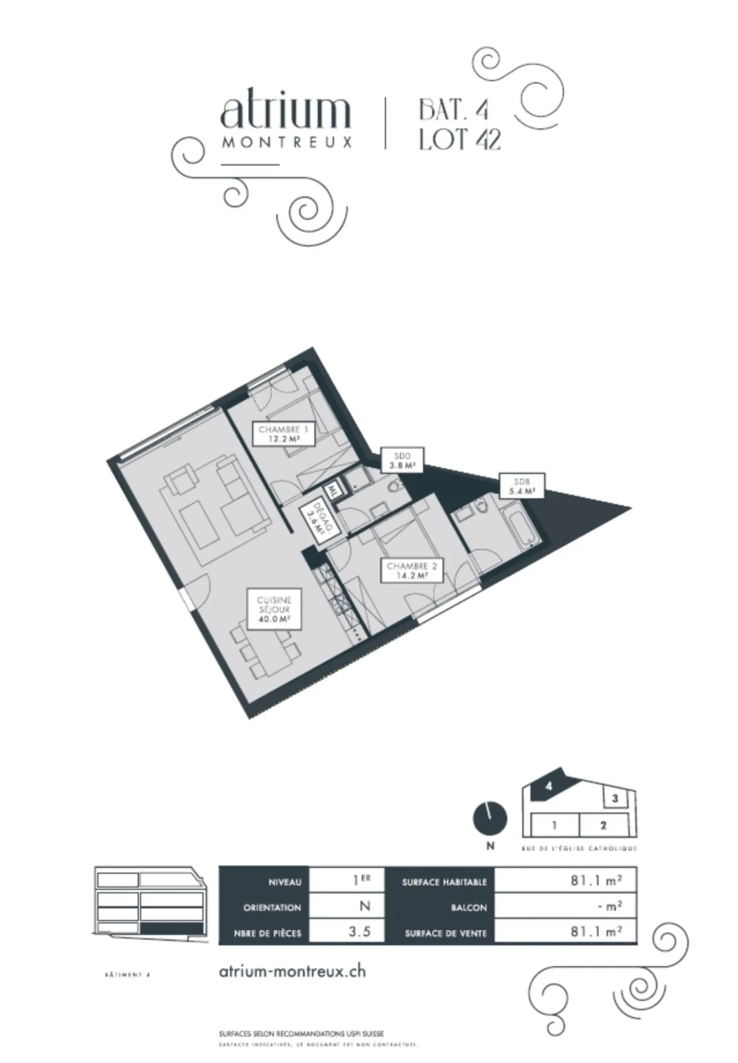Geräumige 3.5-Zimmer-Wohnung - Foto 4 von 7