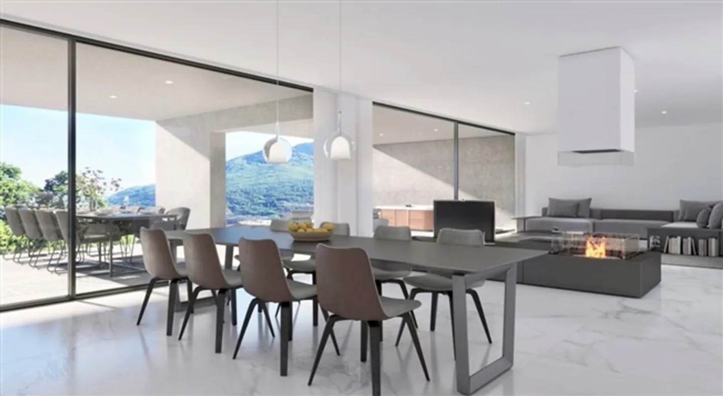 3736 LOCARNO - NOUVEAU ATTIQUE AVEC VUE SUR LE LAC 4,5 Pièces - Photo 3 sur 6