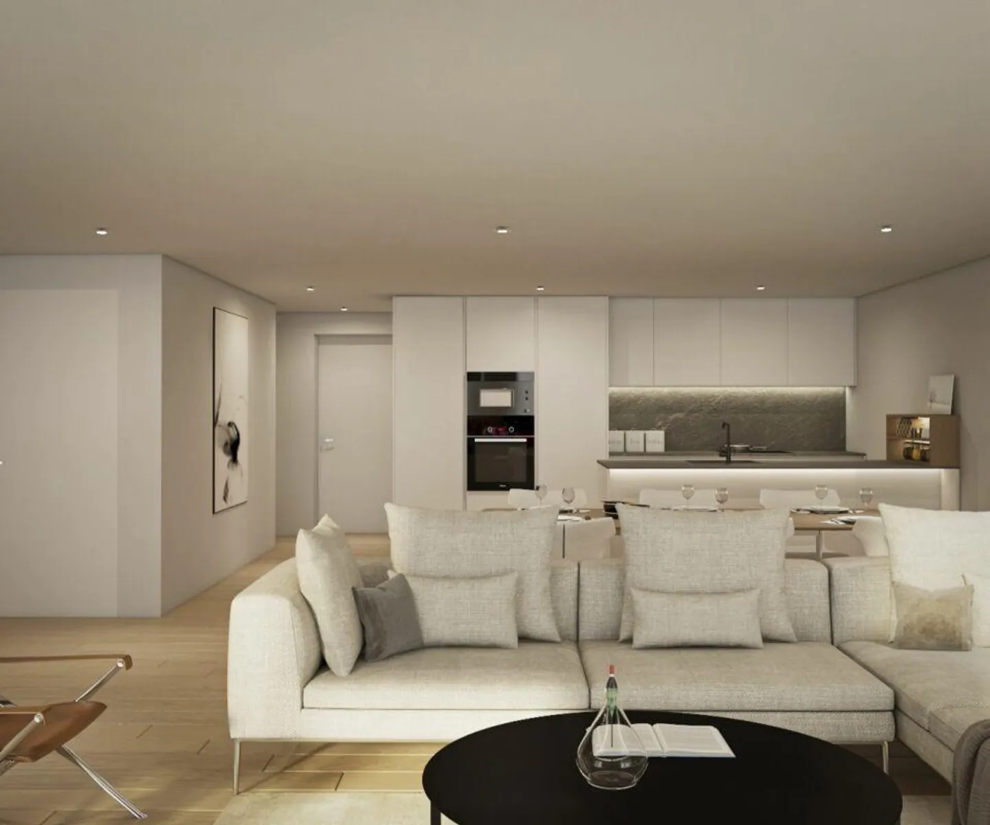 Appartamento giardino d'angolo con 5,5 stanze, suite principale con cabina armadio e bagno en suite, loggia e balcone - Foto 5 di 19