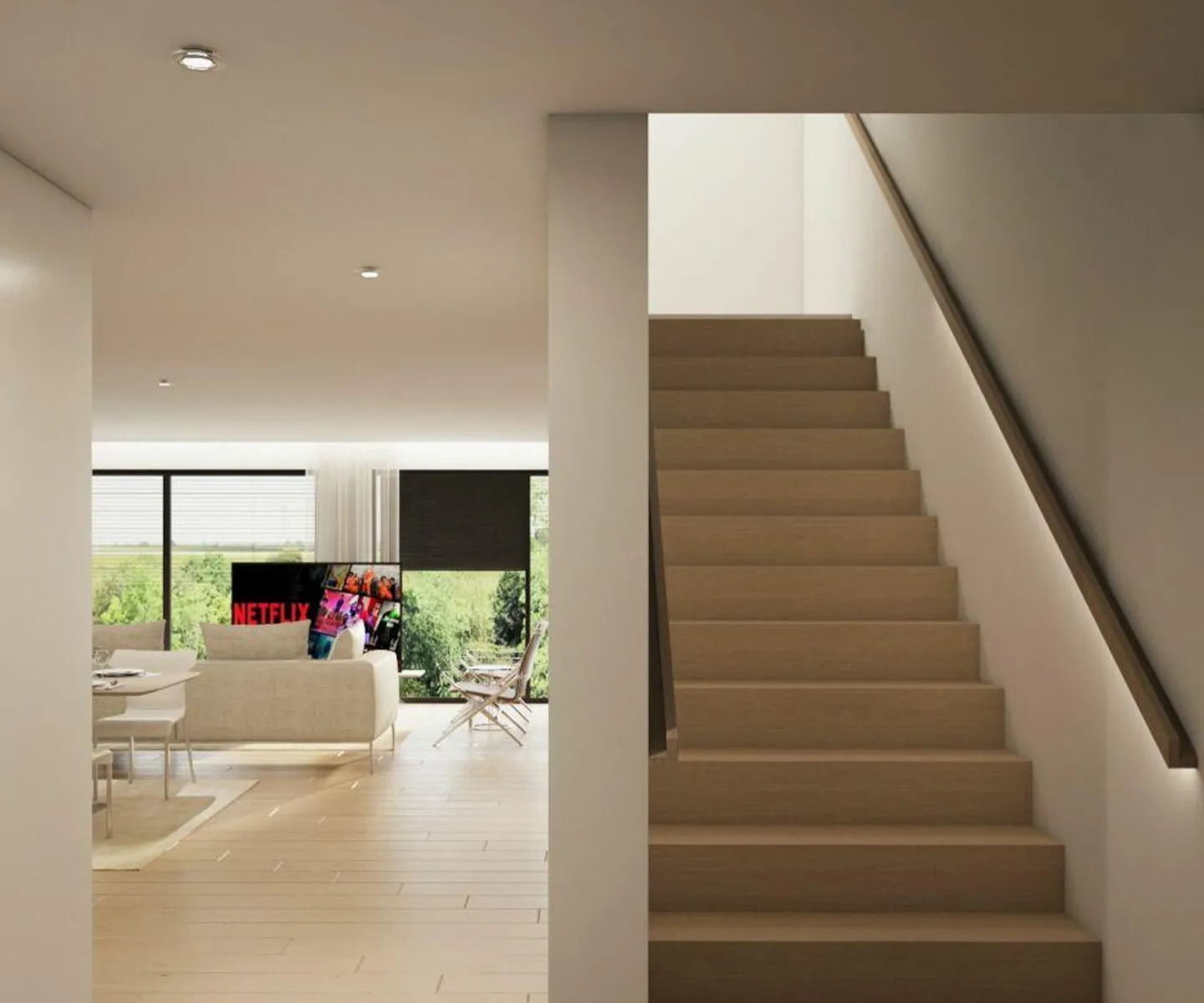 Appartamento giardino d'angolo con 5,5 stanze, suite principale con cabina armadio e bagno en suite, loggia e balcone - Foto 7 di 19