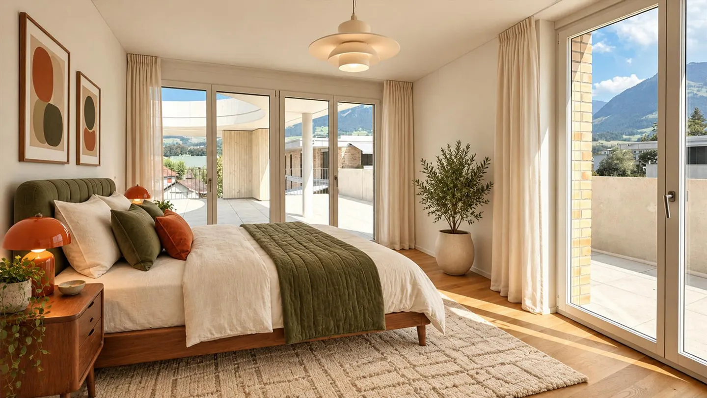Appartement en attique moderne de 2,5 pièces à Matten, Sarnen - Photo 3 sur 5