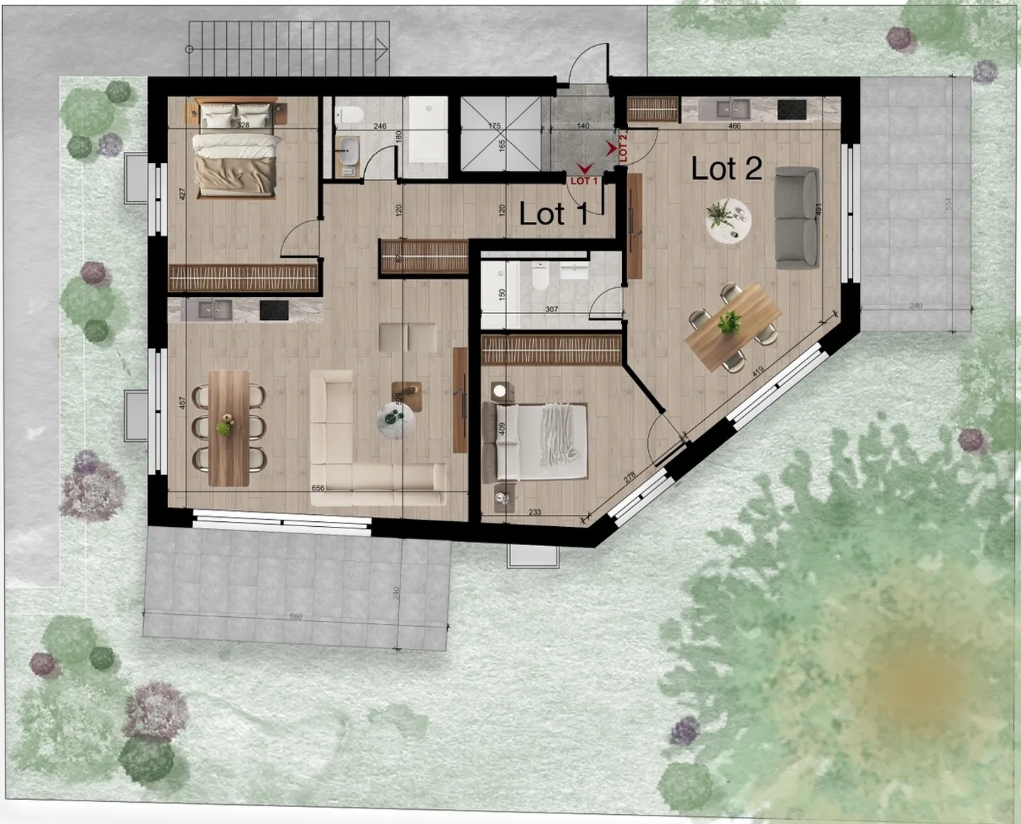 Appartement moderne 2.5 pièces à Morges - Photo 2 sur 8