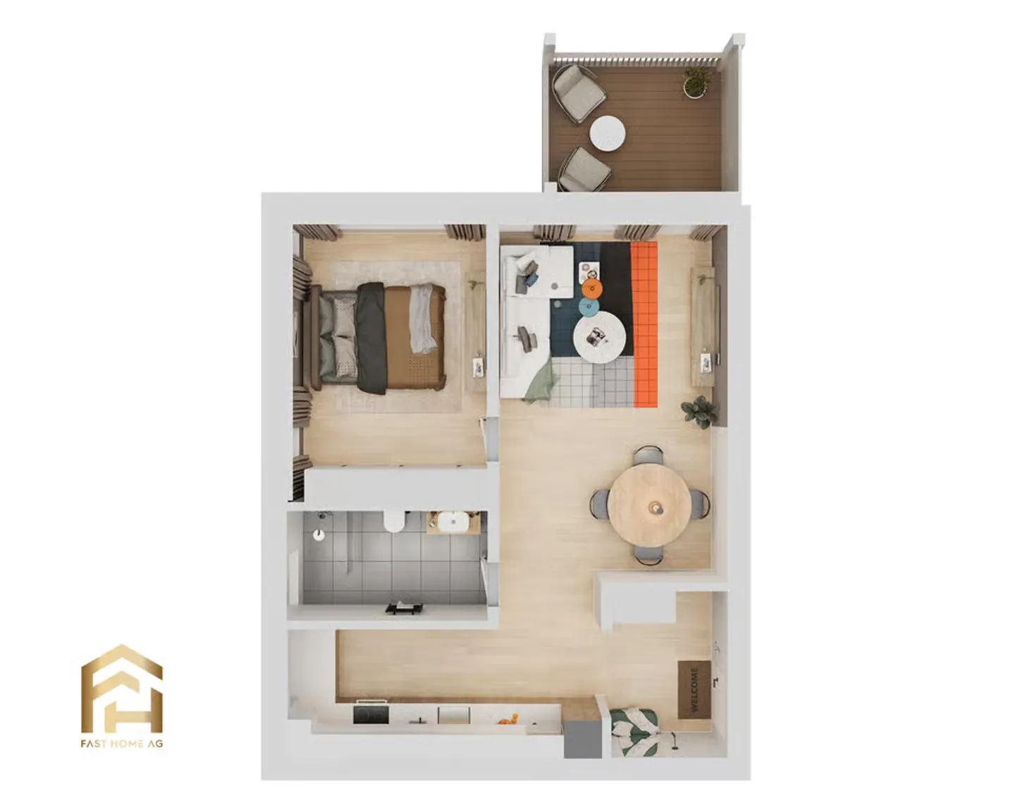 2.5-room apartment with northern orientation in sunny Ulrichen - Photo 7 of 13