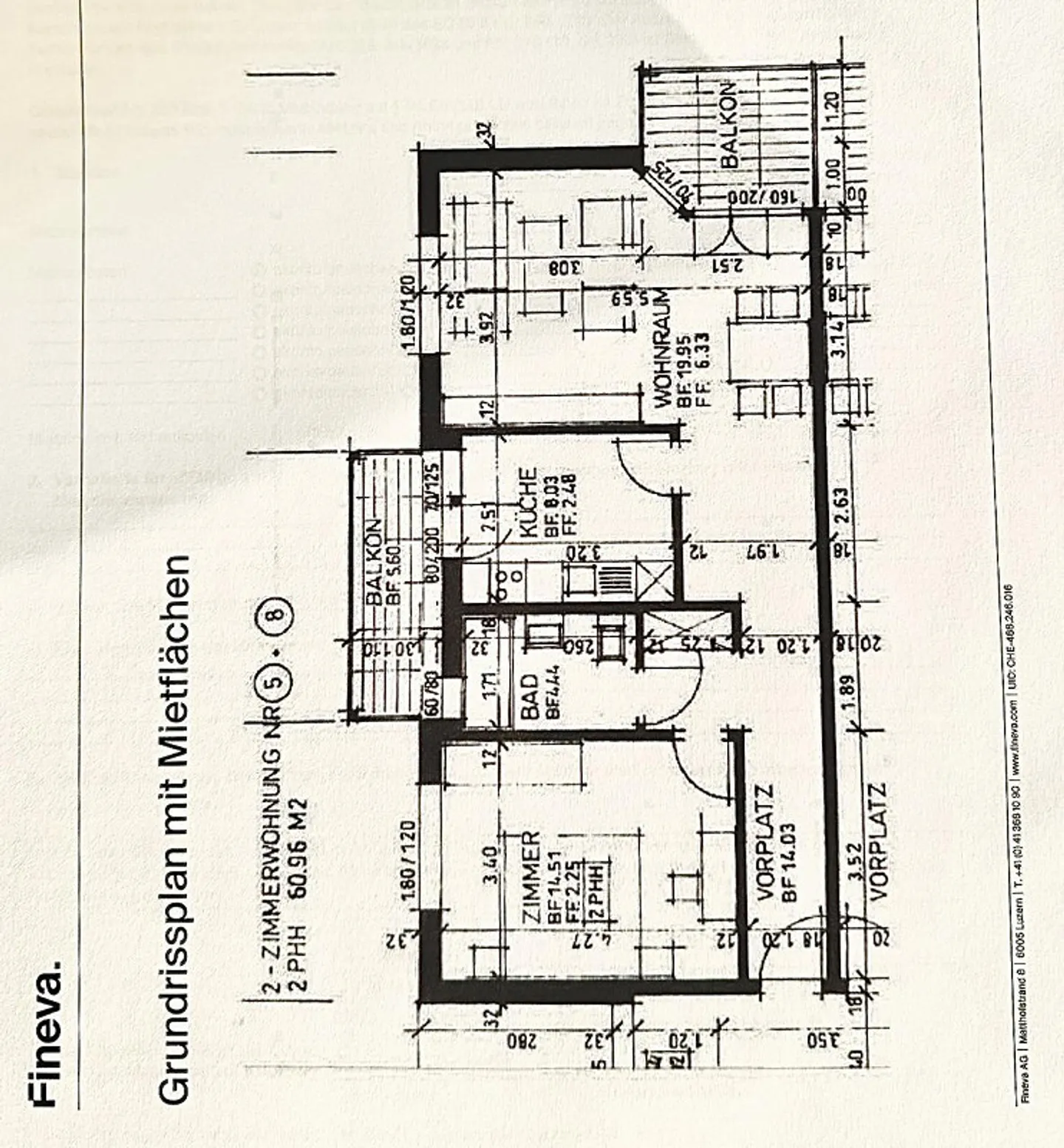 Ampio appartamento 2 locali (61 m2) con 2 balconi a Malters - Foto 7 di 10