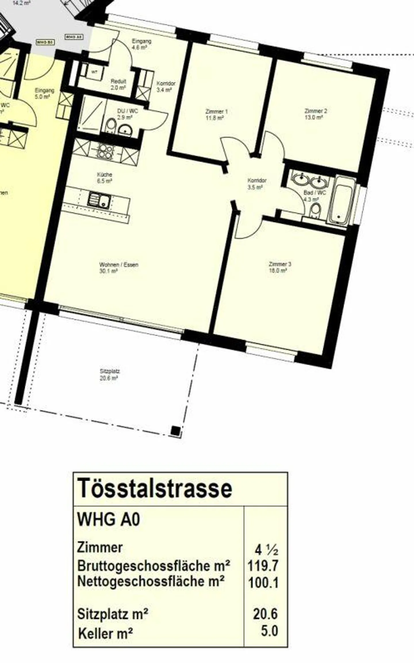 Modern 4.5-room ground floor apartment with a view of greenery! - Photo 13 of 13