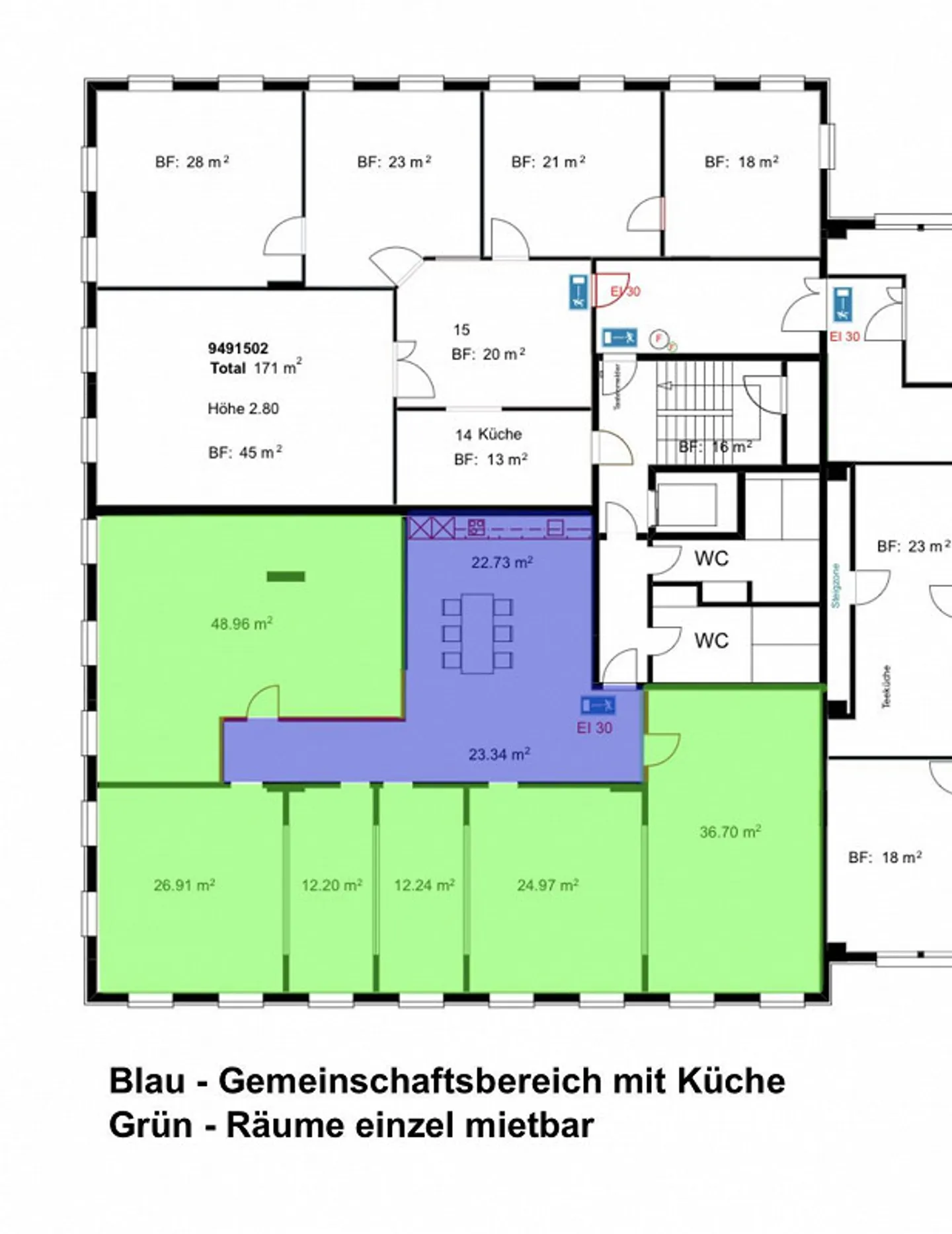 Ufficio, Studio, Pratica, Stanza Hobby con Cucina Condivisa a Kägen - Foto 6 di 6